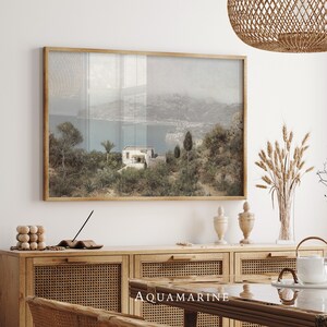 Amalfi Coast Print, Italy Landscape Wall Art, Vintage Amalfi Coast Painting, Mediterranean Landscape Wall Art, INSTANT DOWNLOAD - IT002