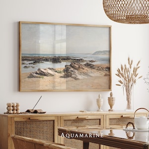Beach Landscape Print, Coastline Painting, Beach Painting, Coastal Wall Art, Beach House Decor, Beach Painting, DIGITAL DOWNLOAD - SE105