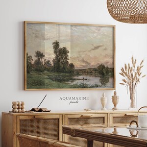 Summer Landscape Painting, Summer Wall Art, French Landscape Print, French Decor, Modern Farmhouse Print, Rustic Decor,  DIGITAL DOWNLOAD