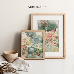 Summer Garden Set of 2 Prints, Garden Paintings, Vintage Wall Art, Summer Cottage Decor, Modern Rustic Farmhouse Wall Art, DIGITAL DOWNLOAD