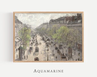 Paris Print, Vintage Paris Painting, Paris Wall Art, Paris Poster, Vintage French Wall Art, Paris Lover Gift, INSTANT DOWNLOAD - CS009