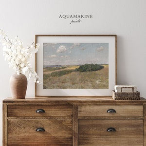 Country Wall Art, Landscape Painting, Vintage Landscape Art, Farmhouse Wall Art, INSTANT DOWNLOAD