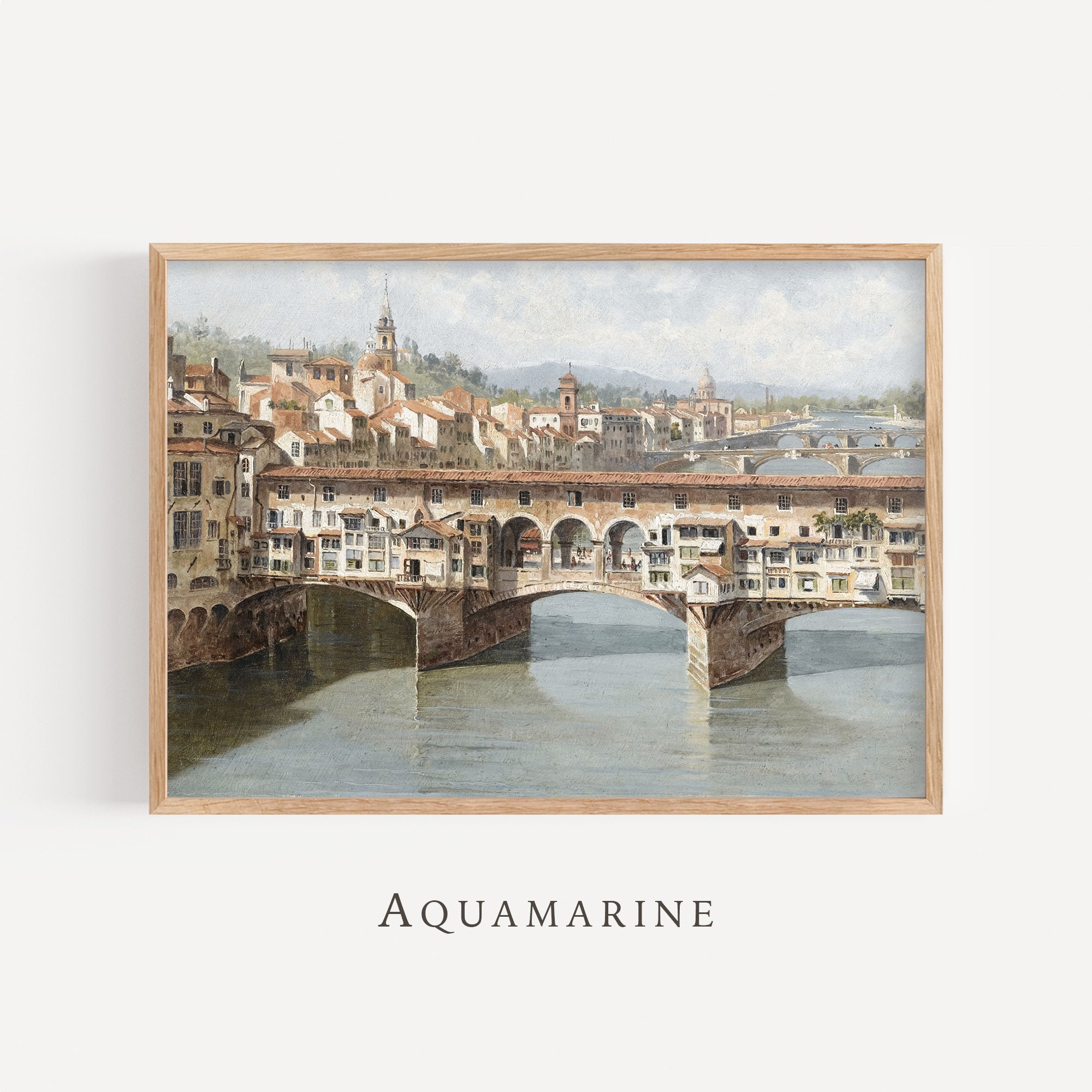 Florence Painting, Florence Italy Wall Art, Florence Print, Florence Ponte Vecchio, Italy Lovers Gift, INSTANT DOWNLOAD - IT010