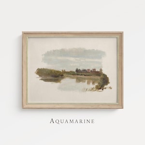 Vintage Landscape Wall Art, Countryside Landscape Print, Vintage Digital Wall Art, Cottage Decor, Farmhouse Art, PRINTABLE WALL ART - LS059