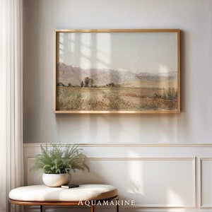 Landscape Print, Neutral Tones Wall Art, PRINT & SHIP, Landscape Painting, Living Room Wall Art, Cottage Wall Art, Mailed Art Print