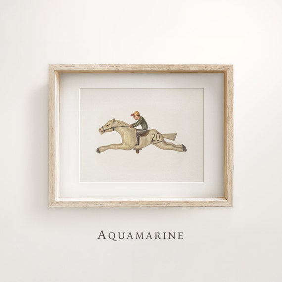 Vintage Nursery Print, Vintage Horse Print, Vintage Toy Print, Neutral Nursery Printable Wall Art, Kids Room Gift, DIGITAL DOWNLOAD - NU047