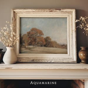 Autumn Landscape Print, Vintage Fall Countryside Painting, Landscape Painting, Fall Decor, Farmhouse Wall Decor, DIGITAL DOWNLOAD - LS011