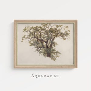 Oak Print, Country Wall Art, Antique Landscape Painting, Vintage Wall Art, Cottage Wall Decor, Farmhouse Wall Art, PRINTABLE DOWNLOAD, LS060
