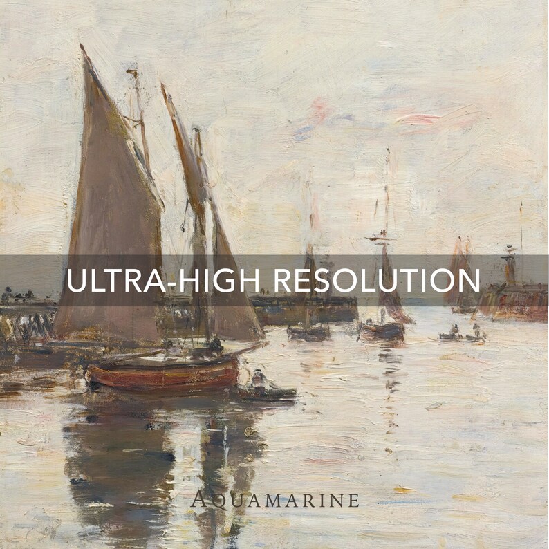 Sailboats Print Set, Coastal Landscape, Set of 2 Prints, Sailboat Painting, Nautical Wall Art, Vintage Seascape, DIGITAL DOWNLOAD - SE121D