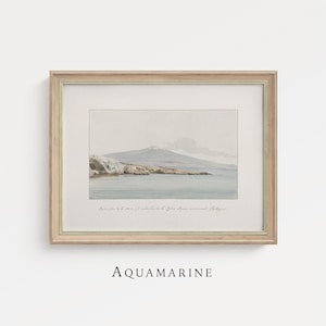 Sea Landscape Wall Art, Coastal Wall Art, Italy Coast Landscape Print, Minimalist Wall Art, Living Room Print, DIGITAL DOWNLOAD - DS159