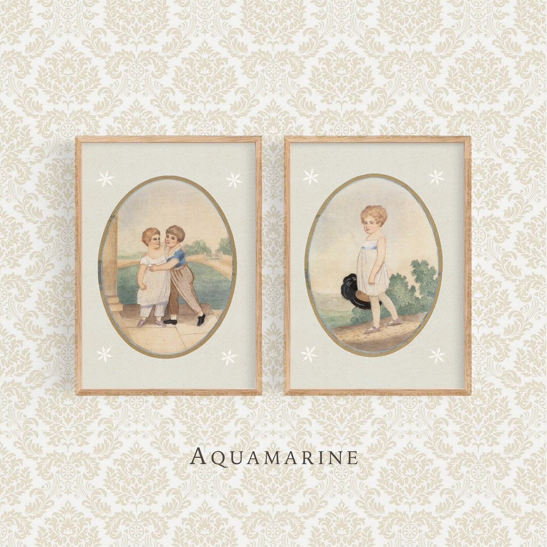 Nursery Set of 2 Prints Vintage Nursery Wall Art Nursery Etsy