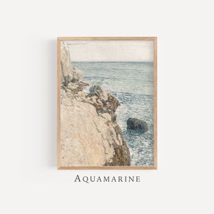 Coastal Landscape Print, Coastal Wall Art, Beach Landscape Painting, Sea Printable Landscape, DIGITAL DOWNLOAD, SE070