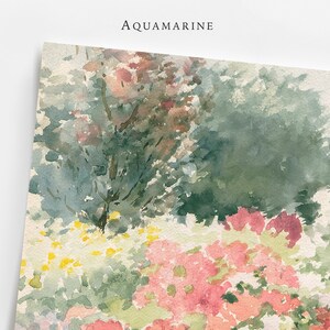 Summer Garden Set of 2 Prints, Garden Paintings, Vintage Wall Art, Summer Cottage Decor, Modern Rustic Farmhouse Wall Art