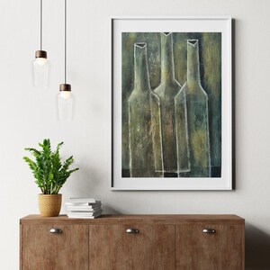 Hand-painted original picture on canvas, colorful unique piece, abstract art for modern wall decoration living room