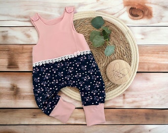 Baby romper for girls with flowers