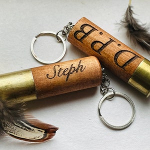 Shot gun shell key ring, personalised key ring, cartridge, gifts for him, shot gun shell, clay shooting, game shooting, hunting gifts