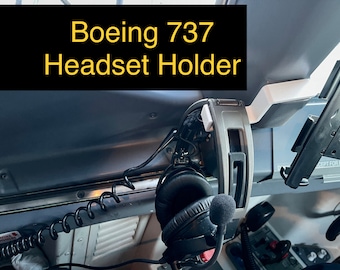 Boeing 737 Headset Hanger - Holds your headset out of the way. B737