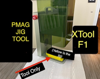 X-Tool F1,F2 - PMAG Magazine Laser Jig TOOL - Both Sides included (fits gen 2 & 3 MagPul)