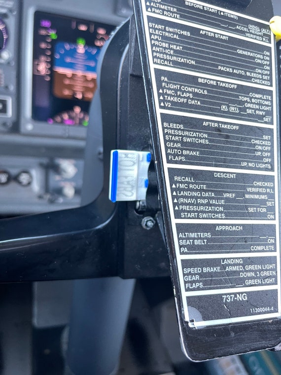 Boeing Yoke Chart Clip Fixer Etsy