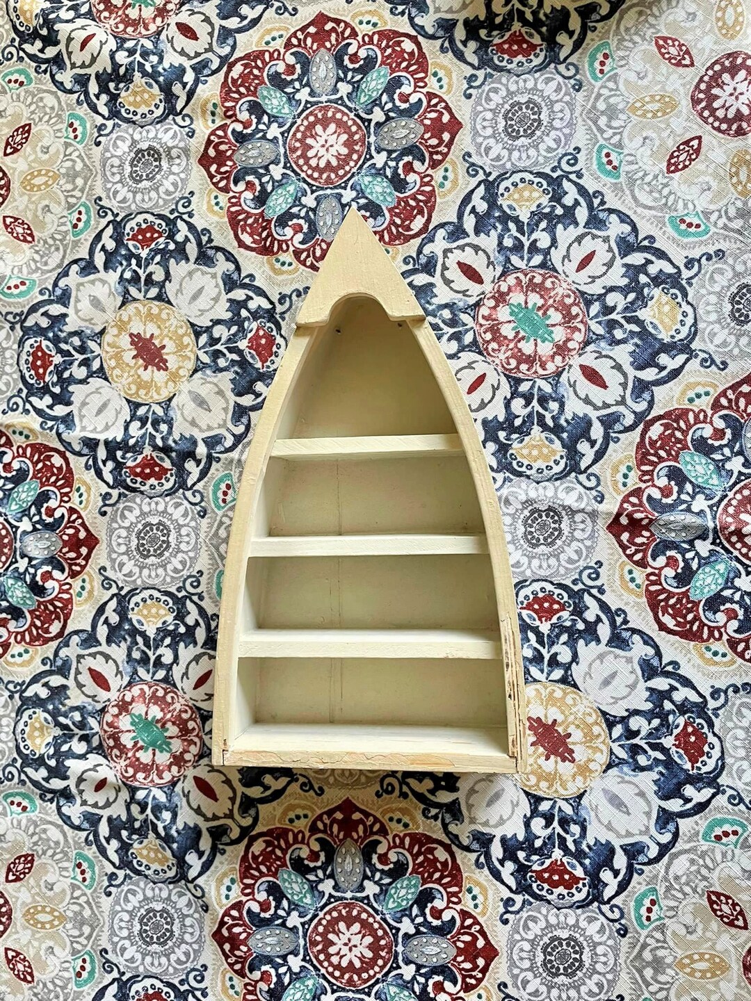 White Wood Boat Shelf Nautical Theme Home Decor Wall Decor Etsy