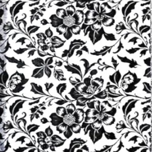 Floral Tissue Paper Chinoiserie Black & White Flower Gift Wrapping or Decoupage Paper 13.8 x 19.7 Inch Elegant Decorative Shipping Craft