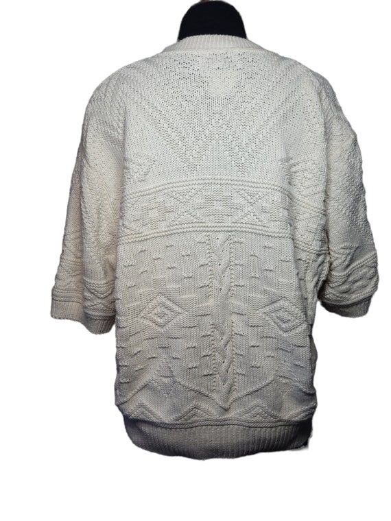 Vintage Woolrich Woman Sweater Eggshell XL Half S… - image 7