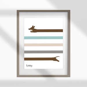Dachshund Art Print, Wiener Dog Art, Sausage Dog Art, Dachshund Wall Art, Doxie Art Print, Dog Lover Print, Wiener Dog Wall Art, Dog Art