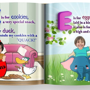 Baby Gift | ABC book, Personalized Book with child's photo | Custom Alphabet Storybook | Personalized Gifts for 1st birthday, toddler gifts