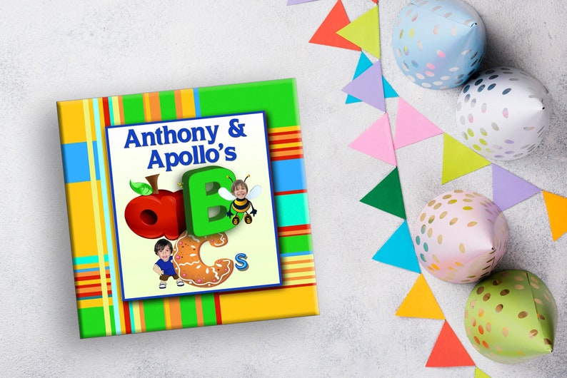 Baby Gift | ABC book, Personalized Book with child's photo | Custom Alphabet Storybook | Personalized Gifts for 1st birthday, toddler gifts