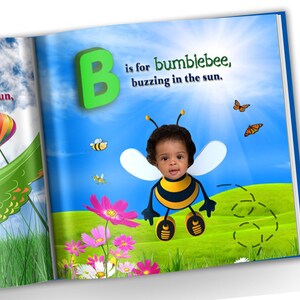 Baby Gift | ABC book, Personalized Book with child's photo | Custom Alphabet Storybook | Personalized Gifts for 1st birthday, toddler gifts