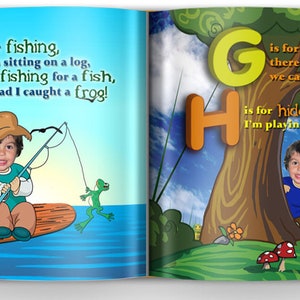 Baby Gift | ABC book, Personalized Book with child's photo | Custom Alphabet Storybook | Personalized Gifts for 1st birthday, toddler gifts