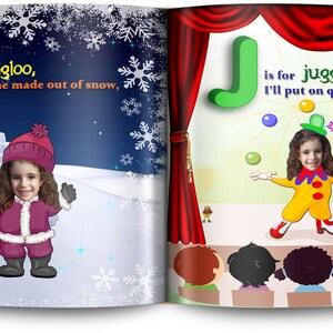 Baby Gift | ABC book, Personalized Book with child's photo | Custom Alphabet Storybook | Personalized Gifts for 1st birthday, toddler gifts