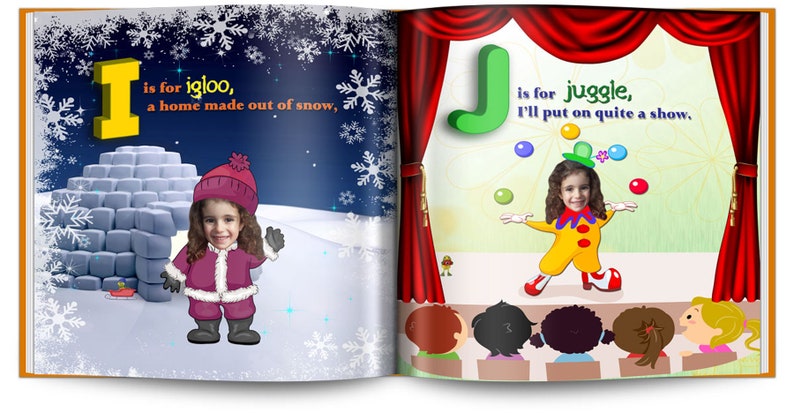 Baby Gift | ABC book, Personalized Book with child's photo | Custom Alphabet Storybook | Personalized Gifts for 1st birthday, toddler gifts