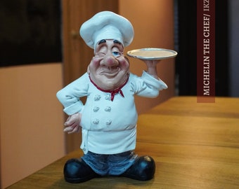 Chef 3 stelle Michelin (scultura gingillo statua da cucina)