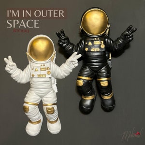 I’m in outer space  (18.9 inch, astronaut, wall decoration, statue, wall, handmade ) Mukemel Designs -BTC0103 /104