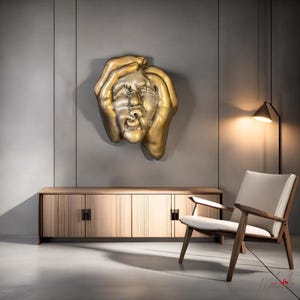 Weight Within - Handcrafted Bronze Fist Wall Hanging Sculpture | Unique Strength & Resilience Home Décor - Mukemel original designs