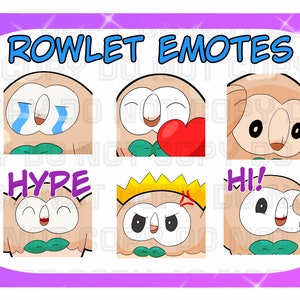 Rowlet Emotes