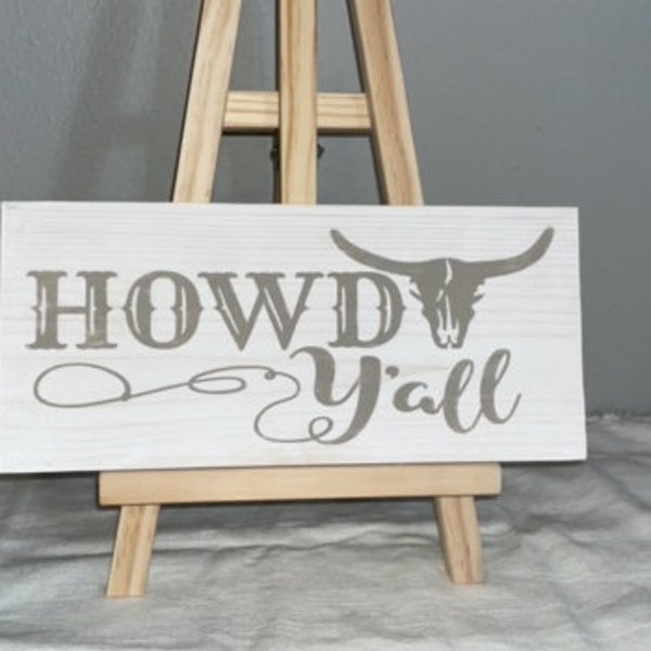 Howdy Sign - Etsy