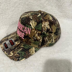American Made | Embroidered Trucker Hat | Patriotic Snapback | Camo | MAGA | MAHA | custom embroidery image 7