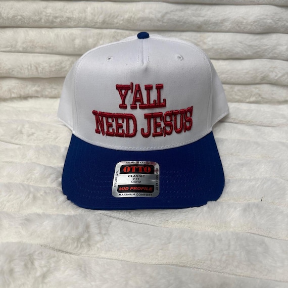 trucker hat, Y'ALL NEED JESUS, mesh back, snapback, gift for men, gift for woman, funny trucker, birthday,   Fathers Day. Christian gift
