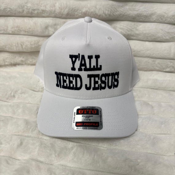 trucker hat, Y'ALL NEED JESUS, mesh back, snapback, gift for men, gift for woman, funny trucker, birthday,   Fathers Day. Christian gift