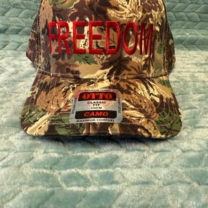 Gorra de camionero bordada Freedom / Gorra patriótica Snapback / Charlie Kirk imagen 7