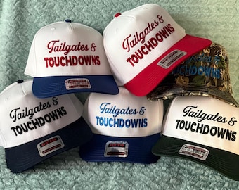 Tailgates & Touchdowns Embroidered Trucker Hat | USA Made | football season