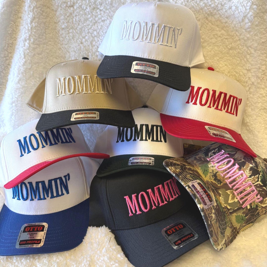MOMMIN' Embroidered Snapback | Mama | Girl Hat | - Etsy