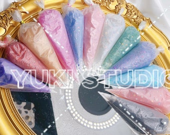 60 G decode jelly,Silicone whipped deco cream,glitter colors