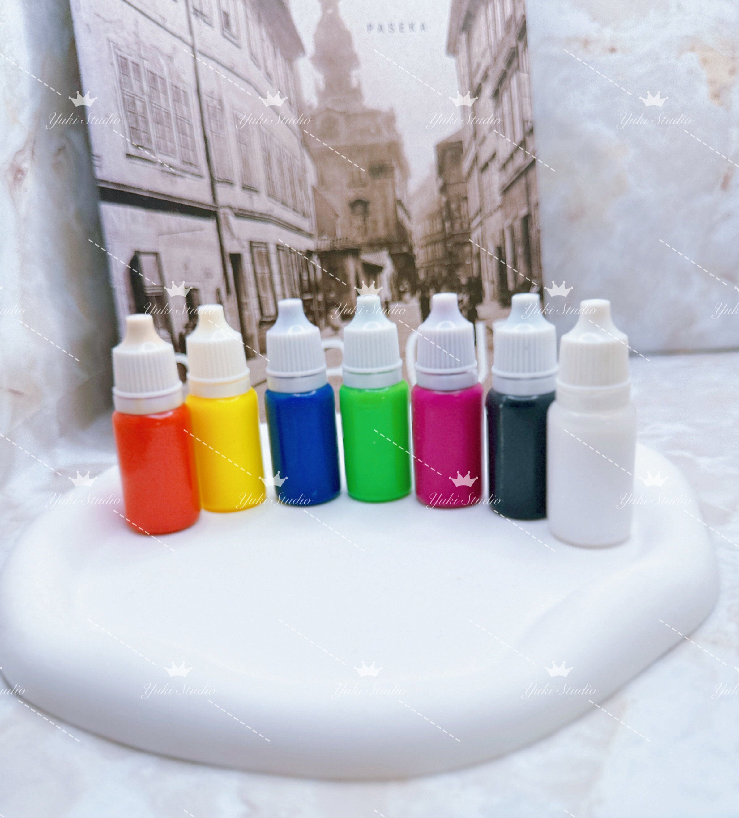 Morandi Epoxy Resin Pigment in 10ml Bottles, Opaque Highly