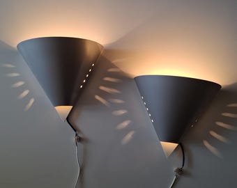 Set of two Mid-Century Modern wall lamps, model C1642, by RAAK, Holland, 1970s