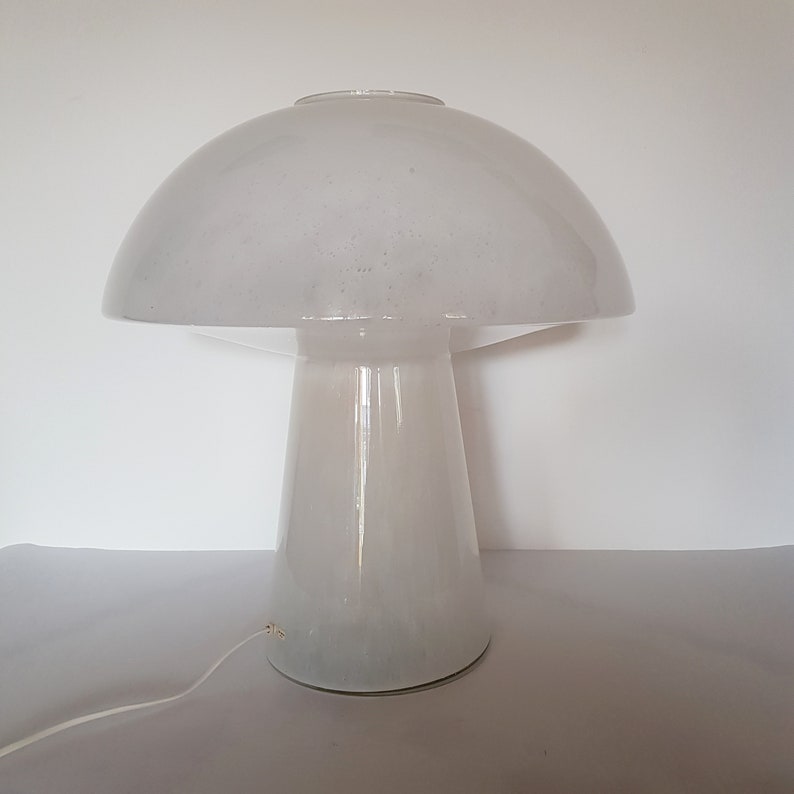 Extra large table lamp made of mouth-blown Murano glass, Limburg Germany 70s image 2