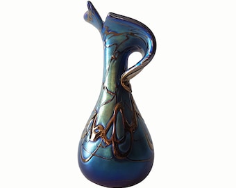 Original | Joska Studio Design | Art Nouveau vase in the style of Loetz, Germany, 1970s