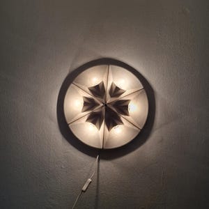 Six-flame wall or ceiling light “Pan-Leuchten” made of ceramic, Germany 1970s